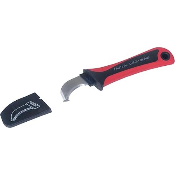 LS11410 7 in. Cable Stripping Knife, Red