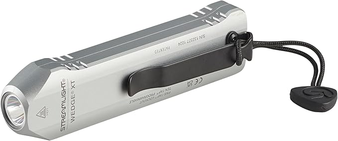 SG88819 Wedge XT 500 Lumen Slim Everyday Carry Flashlight - Includes USB-Cable & Pocket Lanyard, Silver