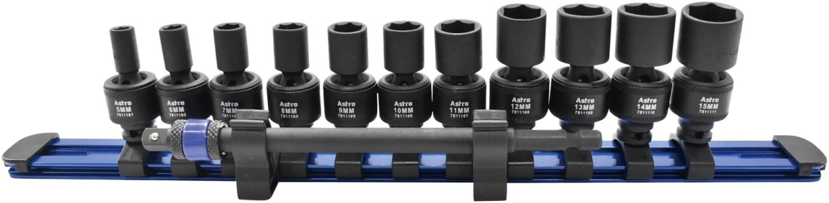 ASTRO 12-Piece 1/4" Square & Hex Drive Magnetic Universal 6pt Impact Socket Set!