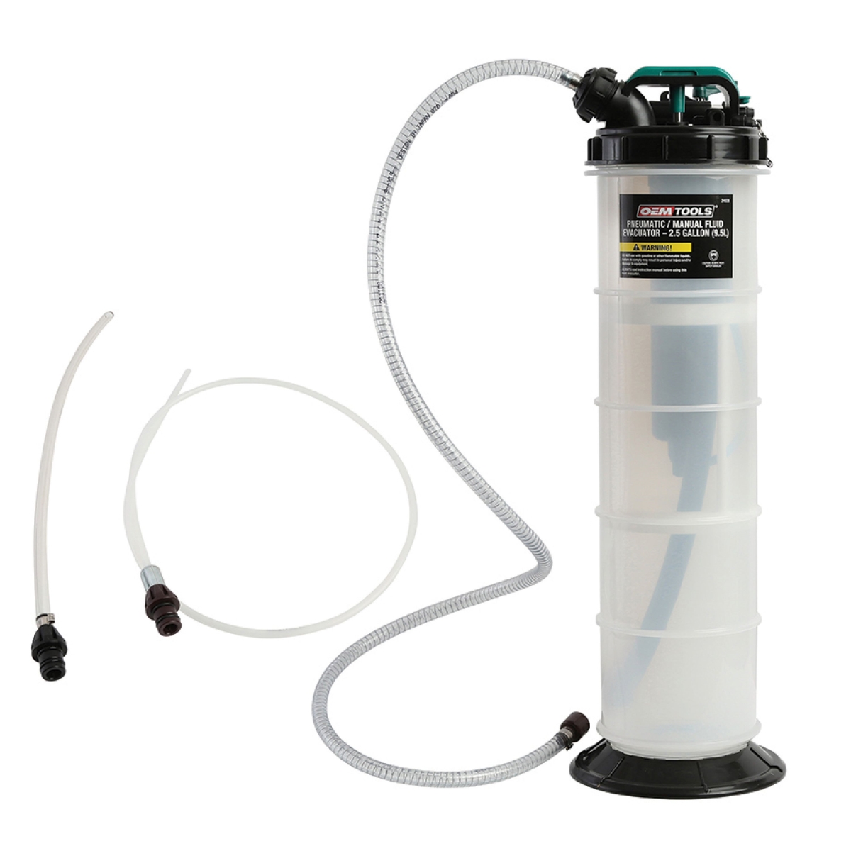 OM24938 Pneumatic & Manual Fluid Extractor - 2.5 Gallon