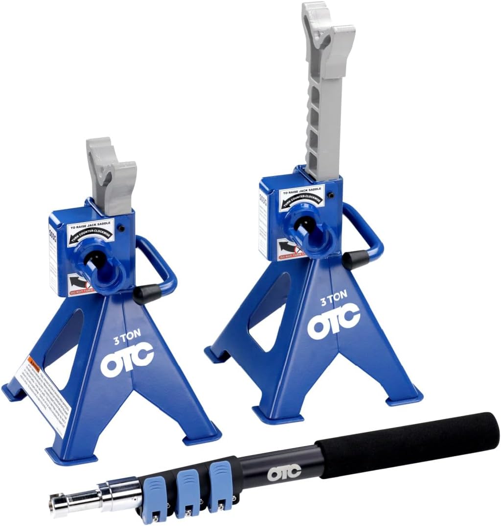 OTS03G 3-Ton Geared Jack Stand - Set of 2