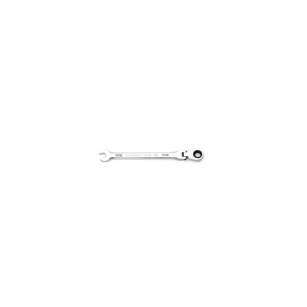 GEARWRENCH 11/32in 90T 12 Point Flex Head Ratcheting Combination Wrench - 86742