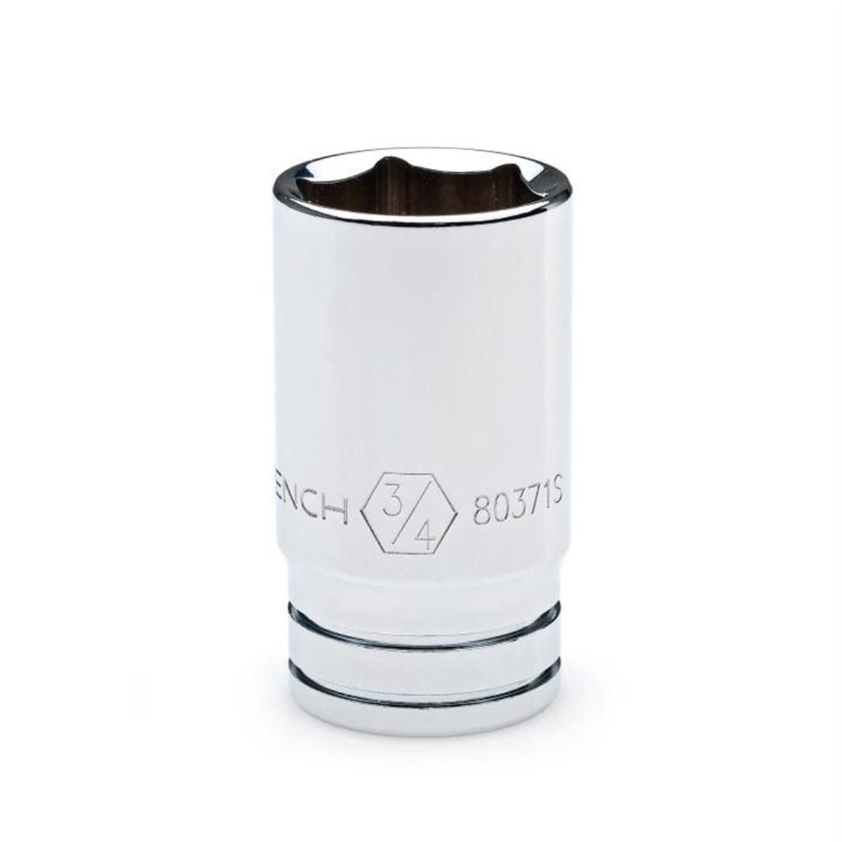 KD80365S-06 0.37 in. Drive 6 Point Mid Length SAE Socket - 0.37 in.
