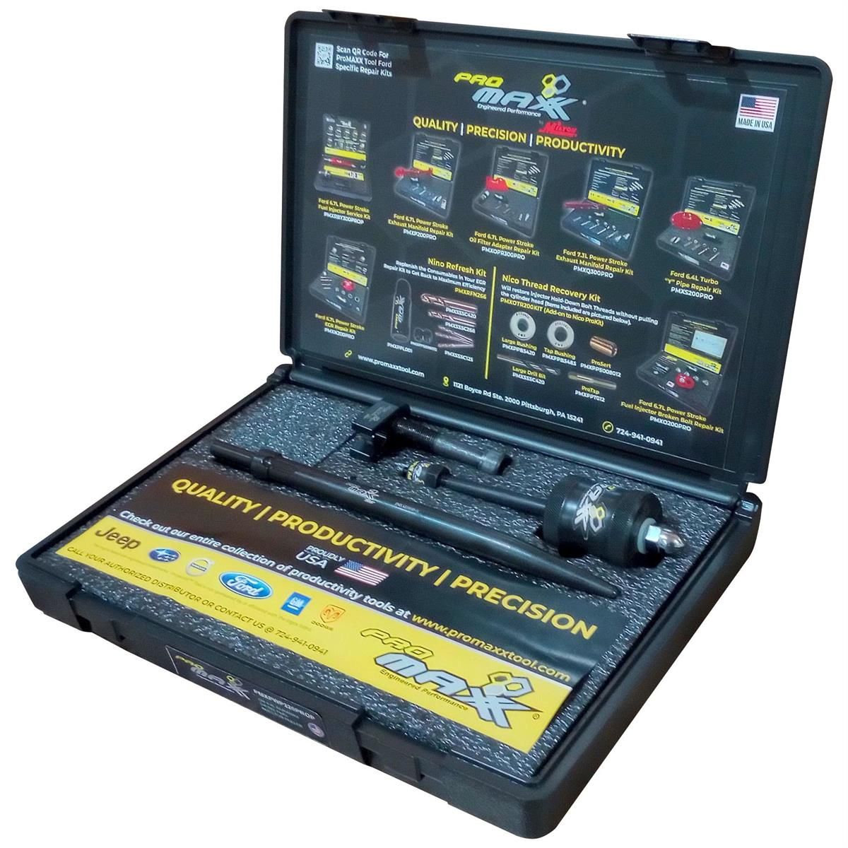 Milton PXPMXPWP220PRO Duramax Fuel Injector Remover with Puller Air-Hammer Punch
