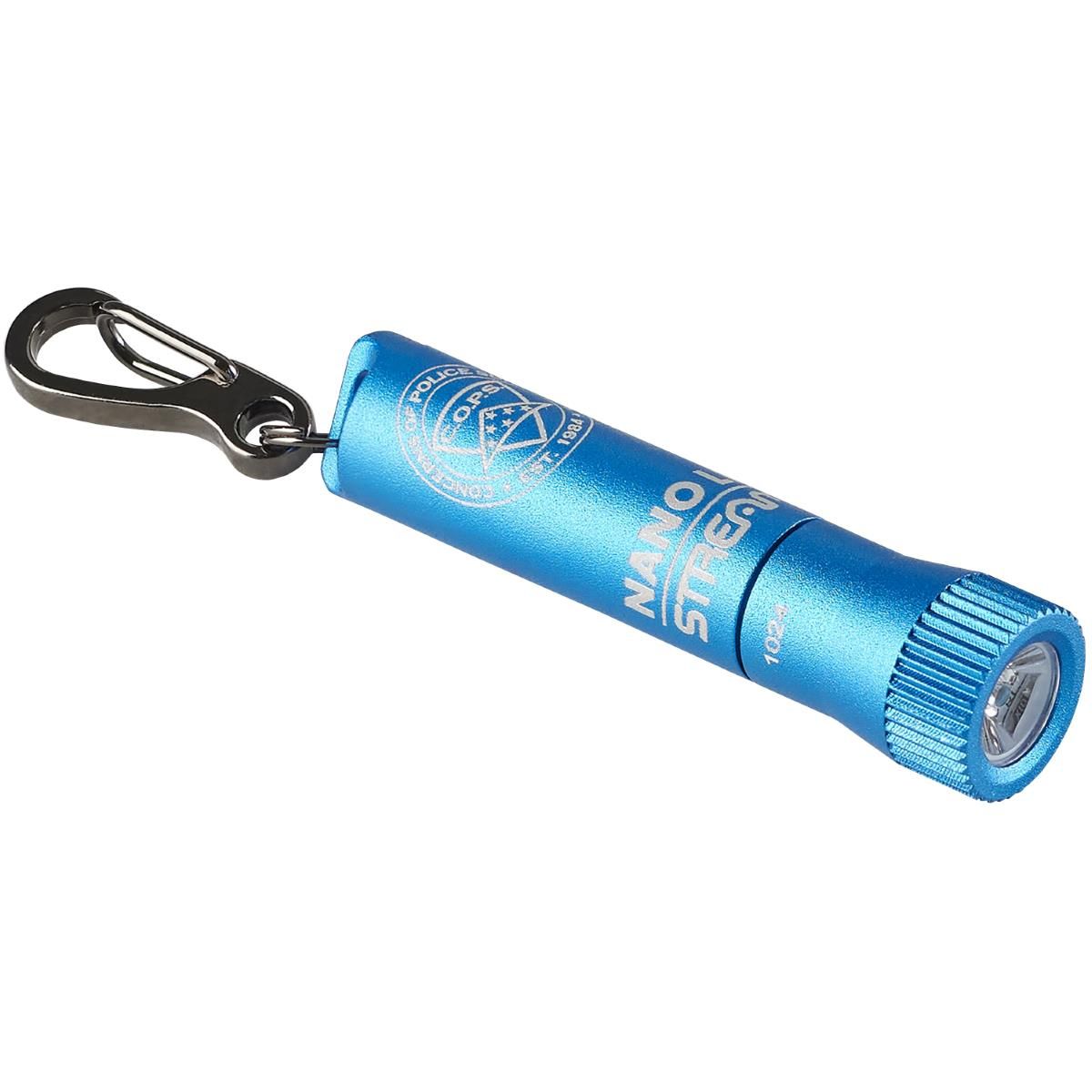 Streamlight Nano Light Ii Keychain Led Flashlight With Aaaa Alkaline Battery - Blue C.O.P.S Edition, 20 Lumens (73021)