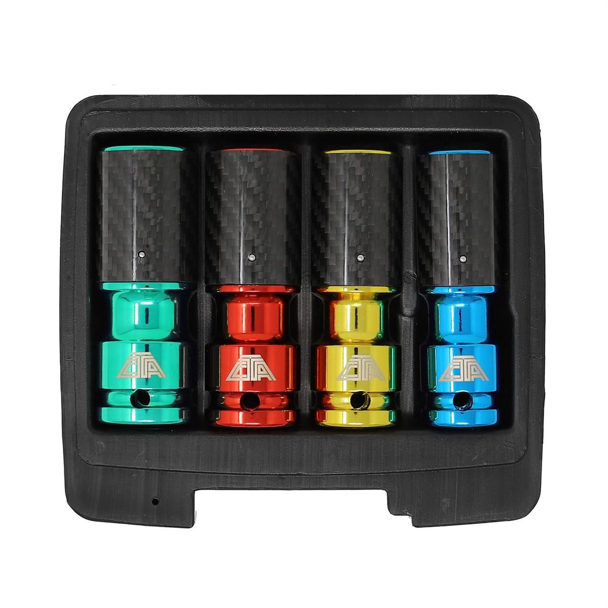 CTA CM4250 Metric Lug Socket Set with Carbon Fiber Sleeves - 4 Piece