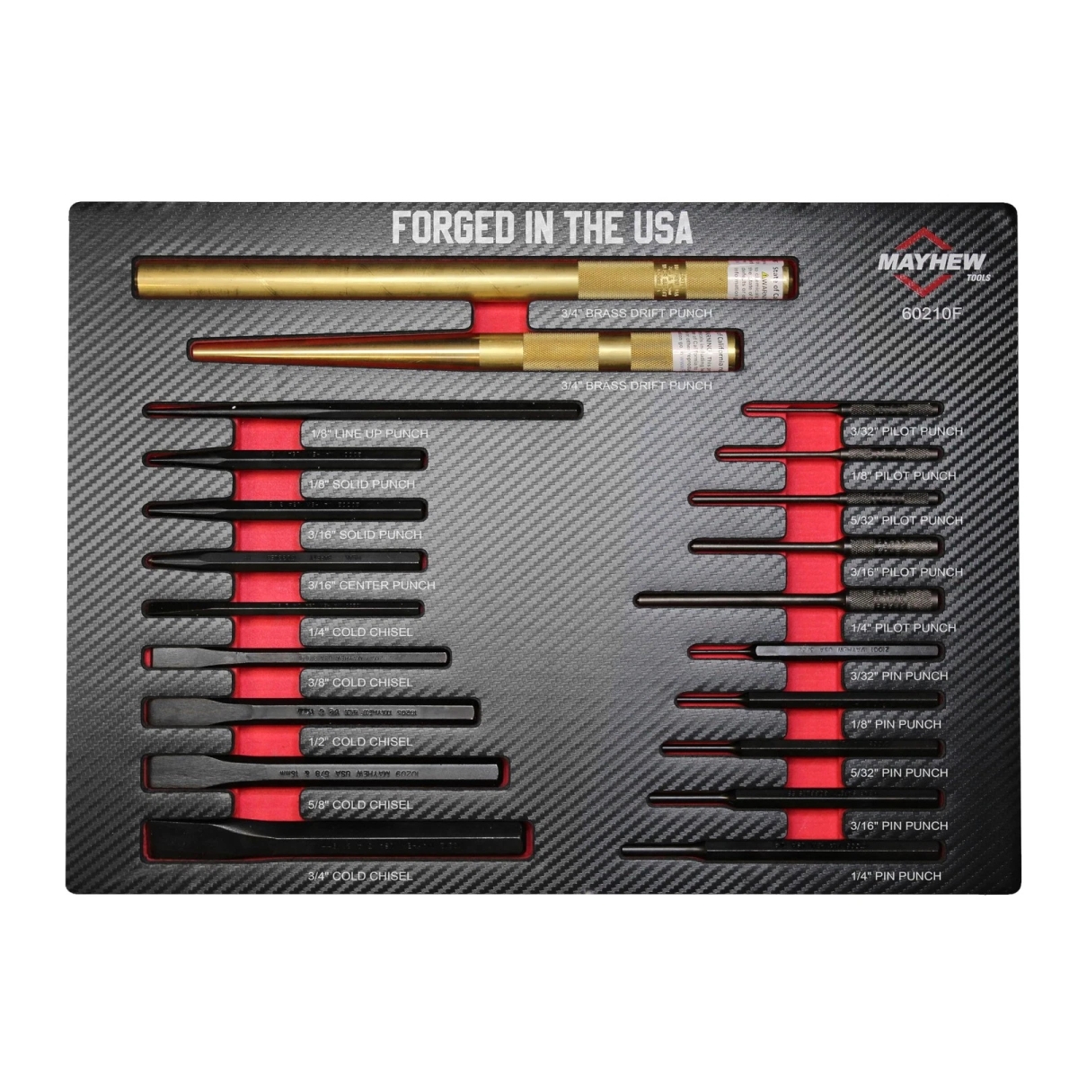 MH60210F Punch & Chisel Foam - 21 Piece