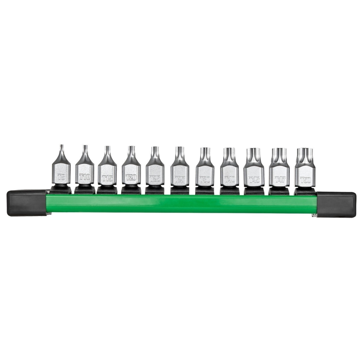 MWK48-22-9533 0.25 in. Low-Profile Torx Bit Socket Set with Four Flat Sides for Anti-Roll & Slim Profile - 12 Piece
