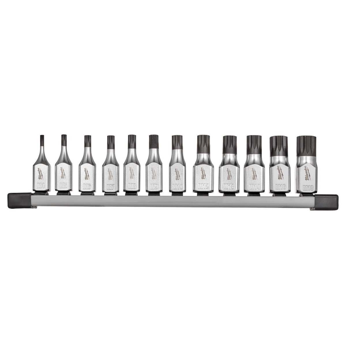 MWK48-22-9536 0.375 in. Triple Square Bit Socket Set with Four Flat Slides - 12 Piece