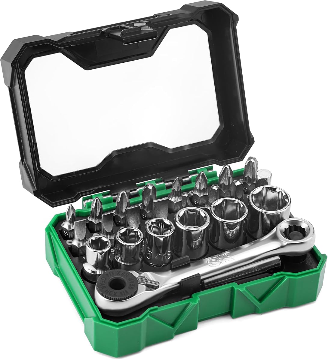 SK Tools SK03450 0.25 in. Drive Mini Ratcheting Bit, 24 Piece