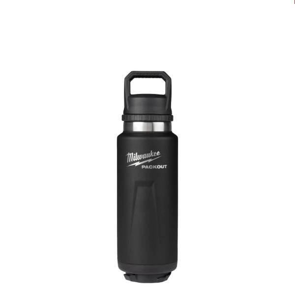 Milwaukee PACKOUT 36oz Insulated Bottle with Chug Lid - Black - 48-22-8397B