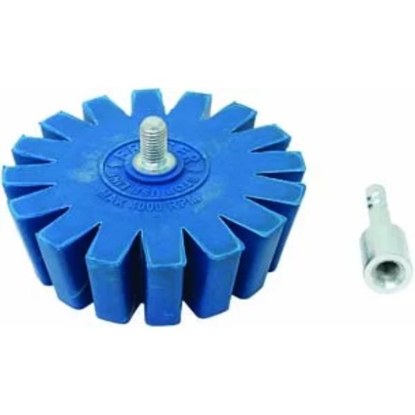 CTA Tool Conical Gear Eraser Wheel with Quick_Connect Arbor Adapter (8063)