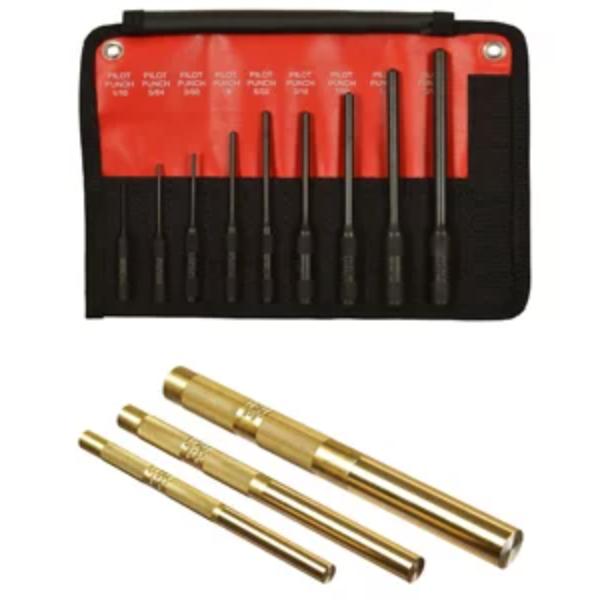 MH81232 Pilot Punch & Brass Set, 12 Piece