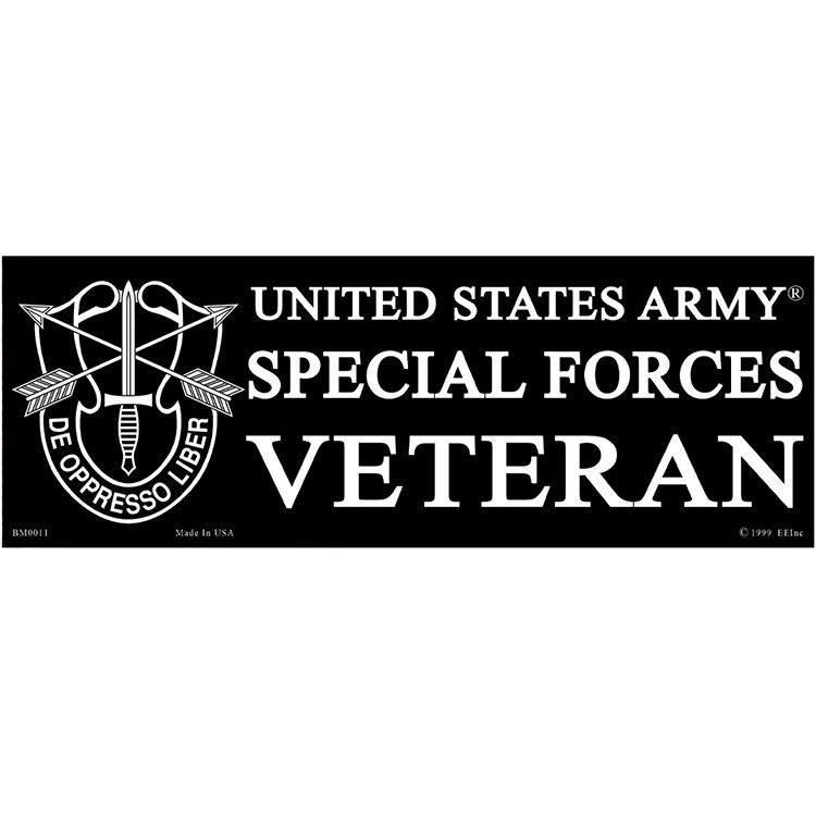 BM0011 Sticker - Special Forces - 3.5 x 10 in.