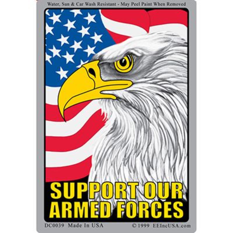 DC0039 Sticker - Support Our Armed - 3 x 4.25 in.