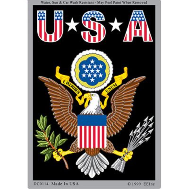DC0114 Sticker - USA, Seal, Rectangle - 3 x 4.25 in.