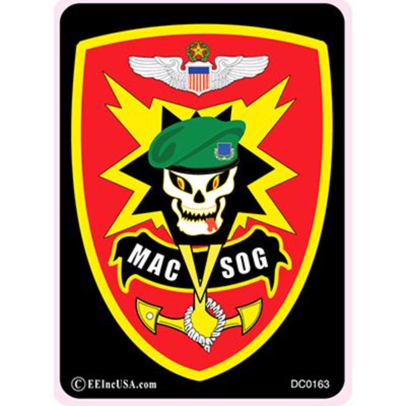 DC0163 Sticker - Vietnam, MACV SOG - 3 x 4.25 in.