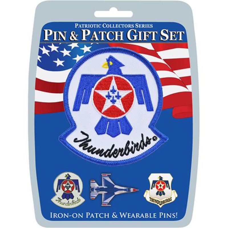 DIS0027 Gift Set - USAF Thunderbirds - 3 Pins & 1 Patch