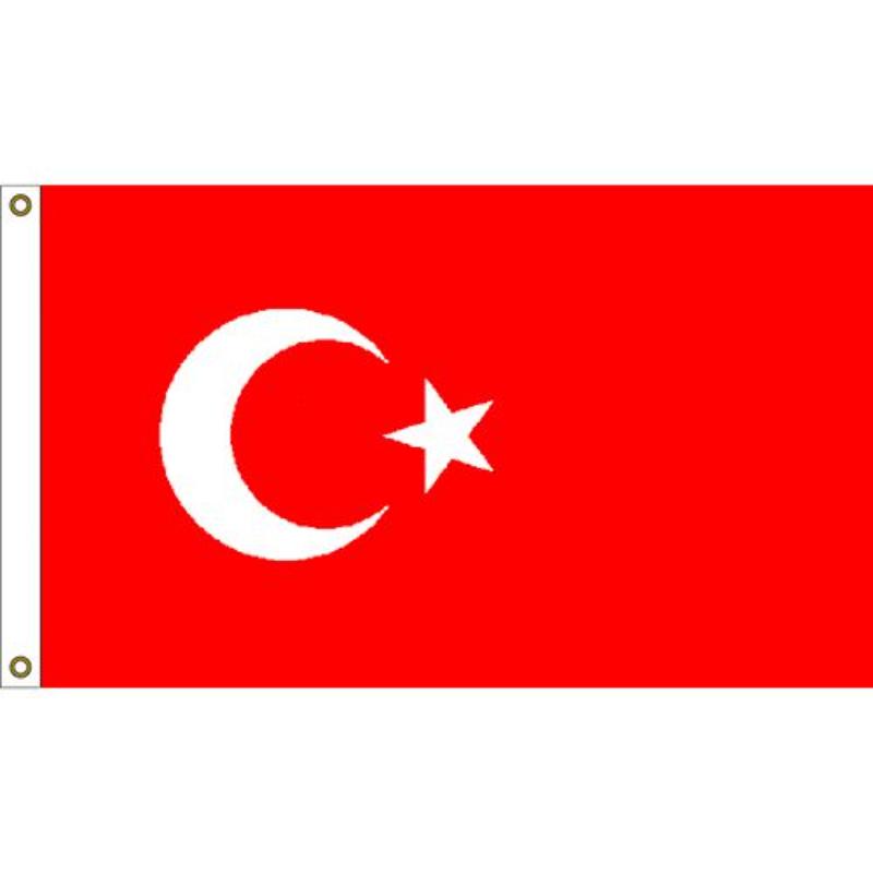 F1113 Flag - Turkey - 3 x 5 ft.