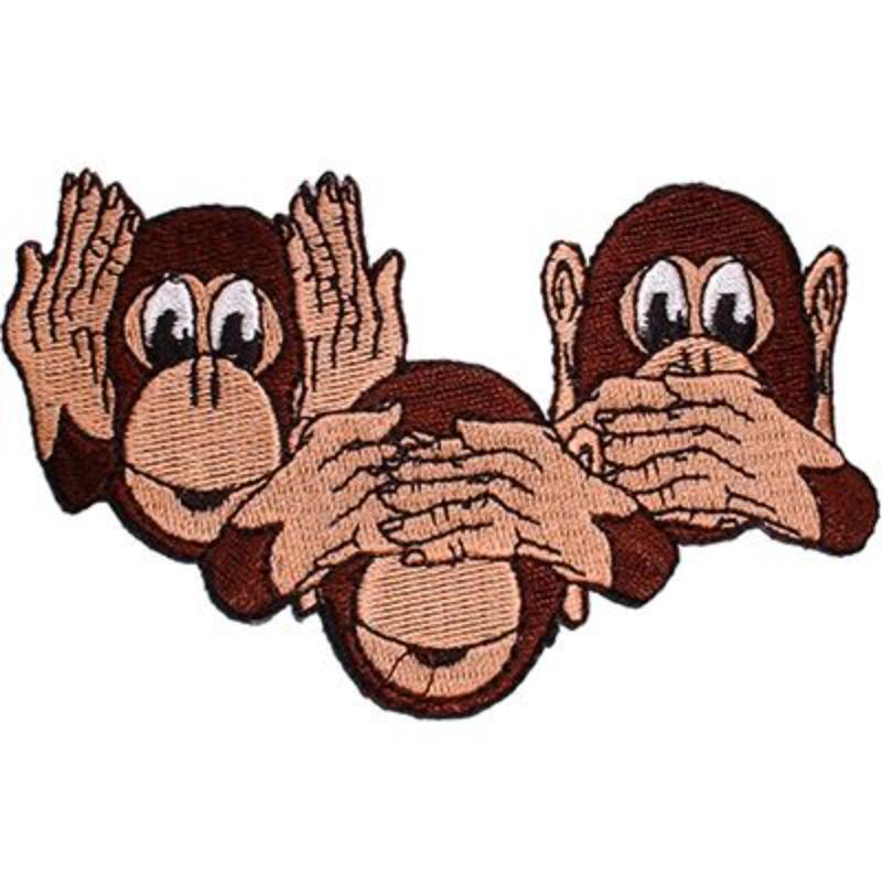 Monkeys Patch - Multicolor - 5 in. - Set of Three - Durable Design