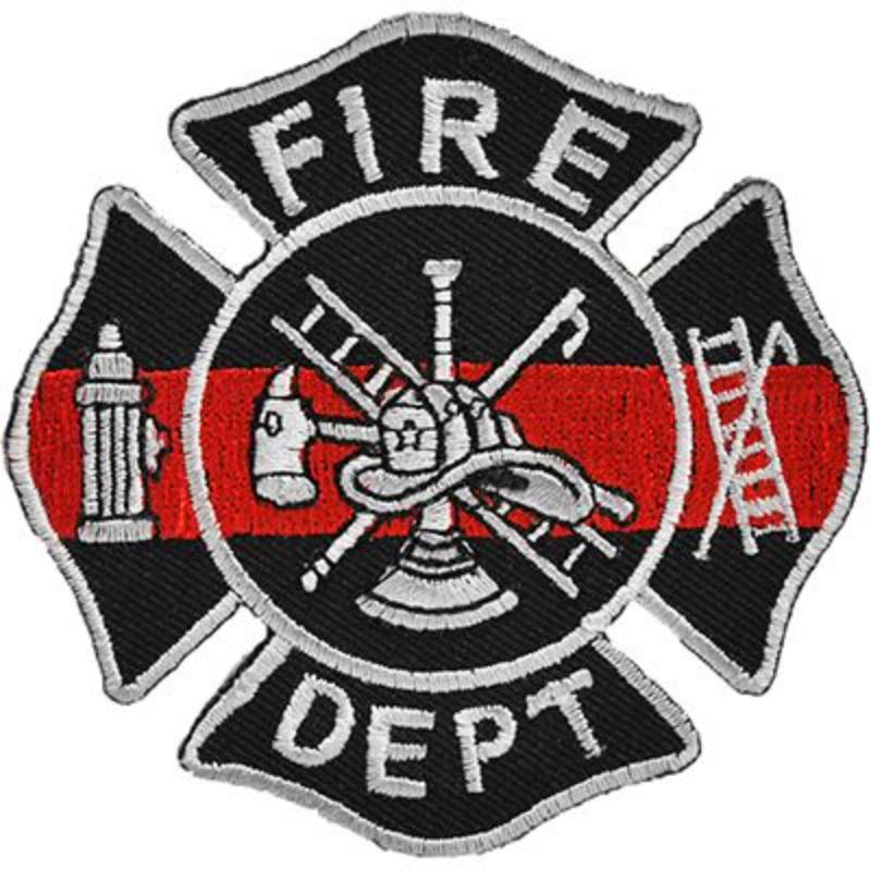PM3092 Patch - Fire, Red Line, Honor - 3.63 in.