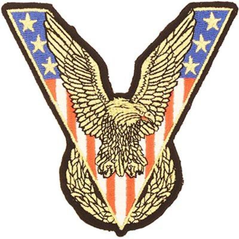 Veteran Victory Eagle Patch - 4 in. - Durable Embroidered Design