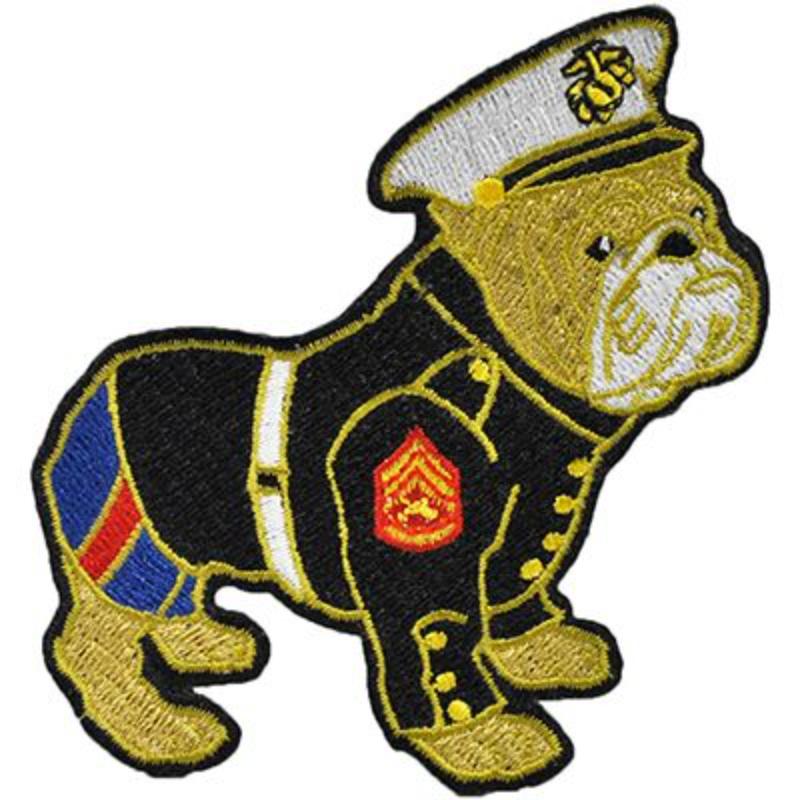 PM5121 Patch - USMC, Bulldog, Dress - 3.44 in.