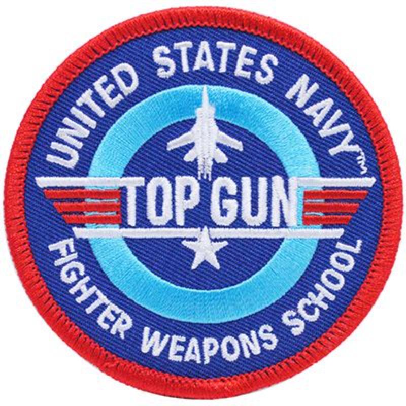 PM5262 Patch - USN, Top Gun, Fighter Weapons School - 3.63 in.