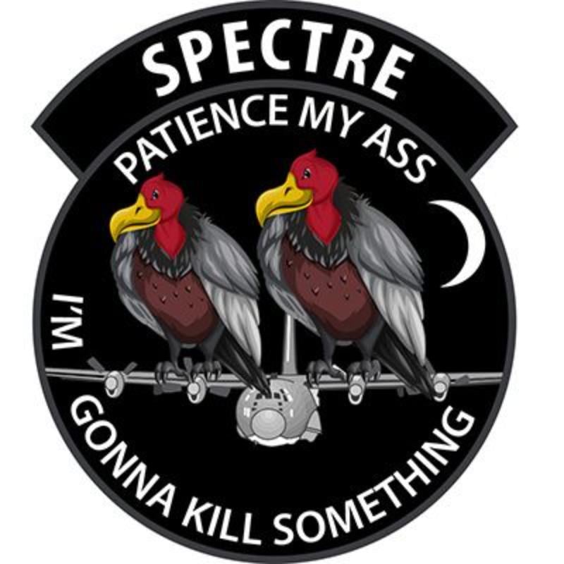 PM5324 Patch - Aircraft, Spectre Gun - 3.38 in.
