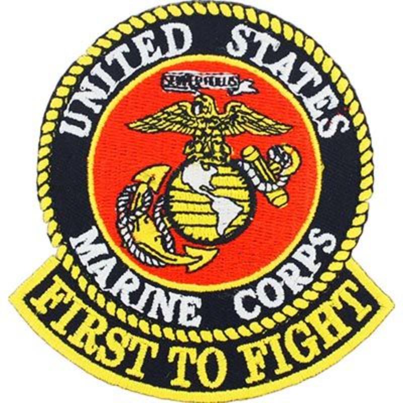 PM5394 Patch - USMC, First to Fight - 3.63 in.