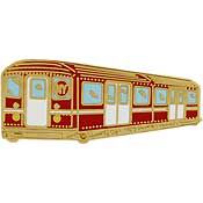 P01269 Pin - RR, NY Subway Train - 1 in.