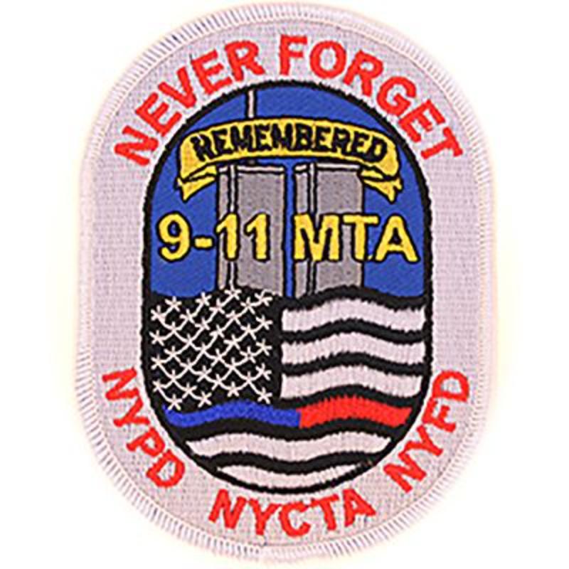 PM1314 Patch - USA, 911, Remembered - 4.25 in.