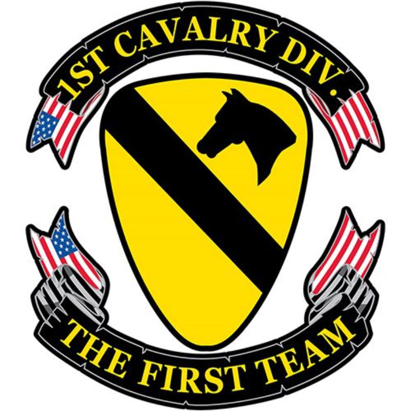 PM9036 Patch - Army, 1st Cavalary Division - 12.125 in.