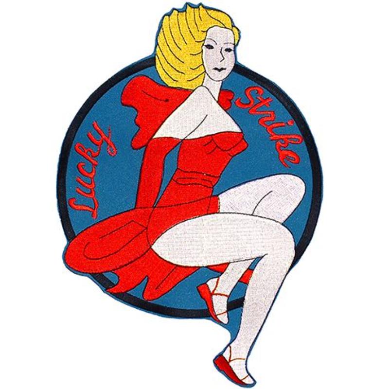 PM9156 Patch - Nose Art, Lucky Strike - 9.5 in.