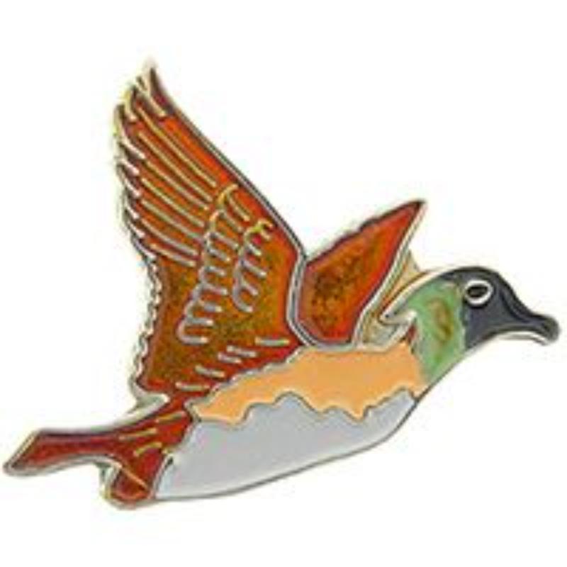P01532 Pin - Bird, Duck, Flying - 1 in.