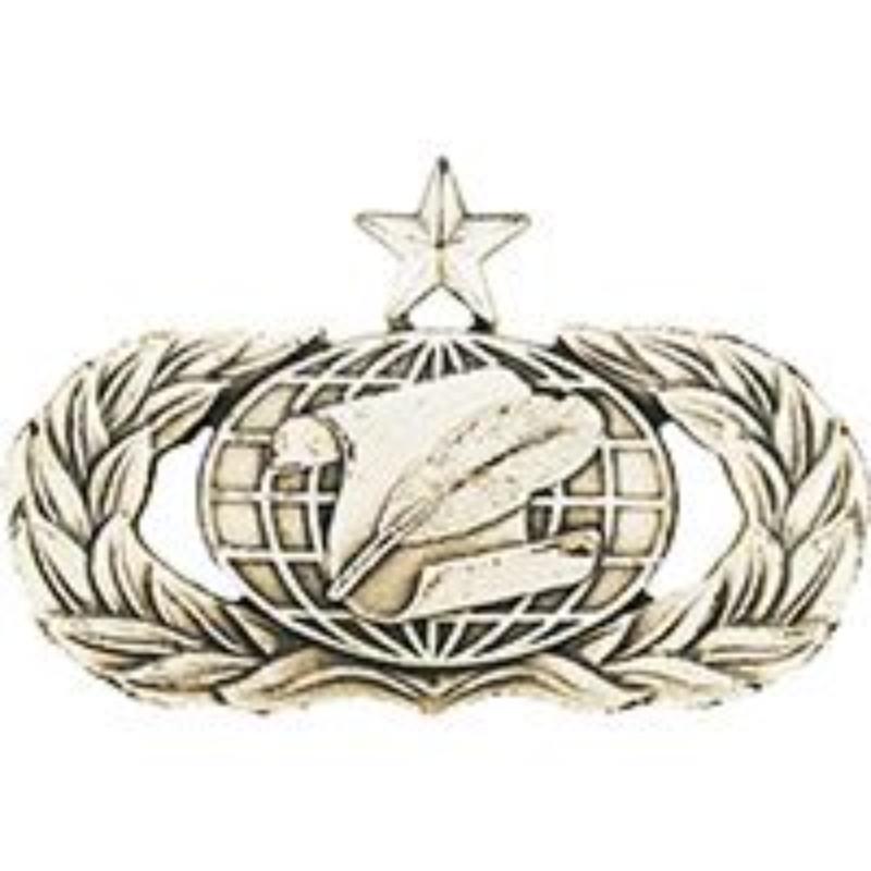 P16576 Wing Pin - USAF, Infantry Manager, Senior Pewter - 1.63 in.