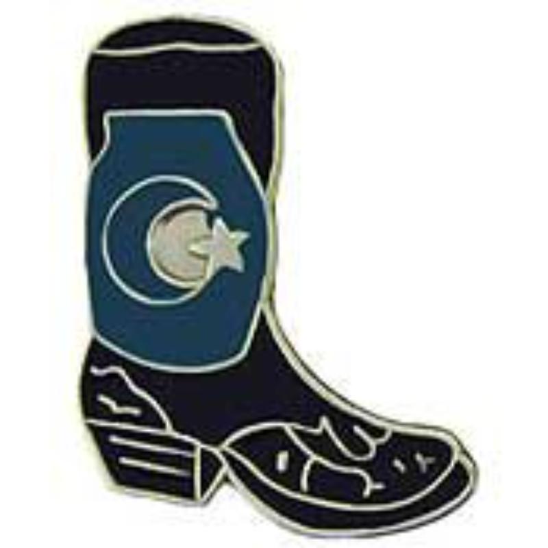 P01659 Pin - Cowboy, Boot, Right - 1 in.