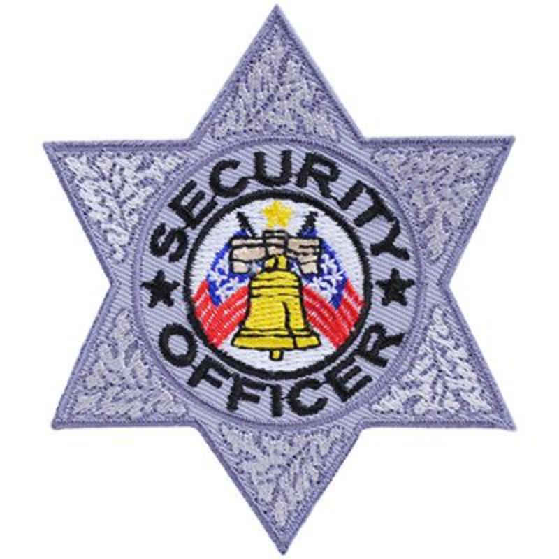 PM4087 Patch - Security Officer Star, Blue & Silver - 3 in.
