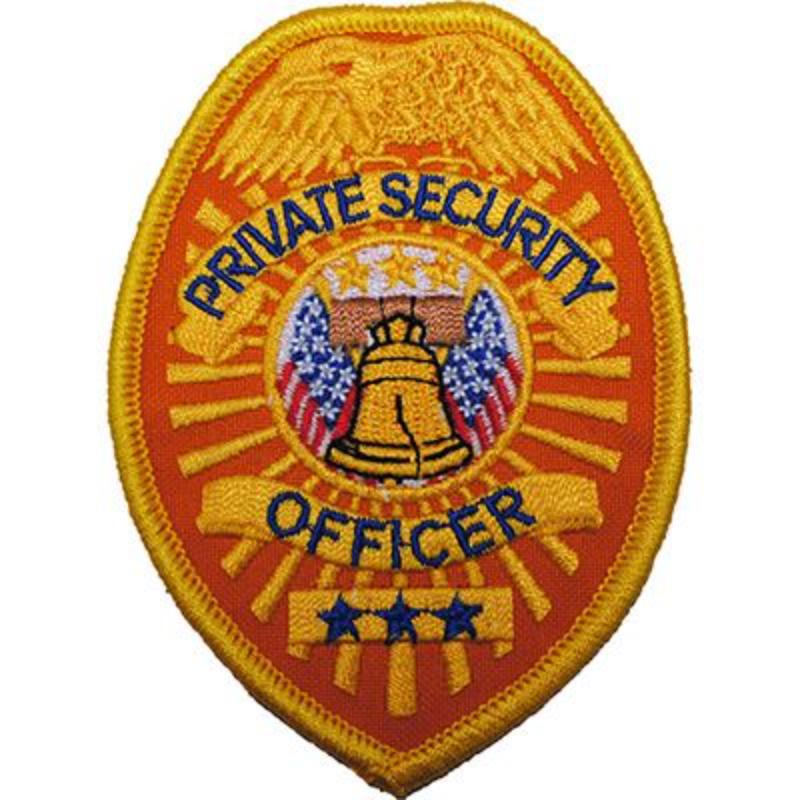 PM4092 Patch - Security, Private, Blue & Gold - 3.5 in.