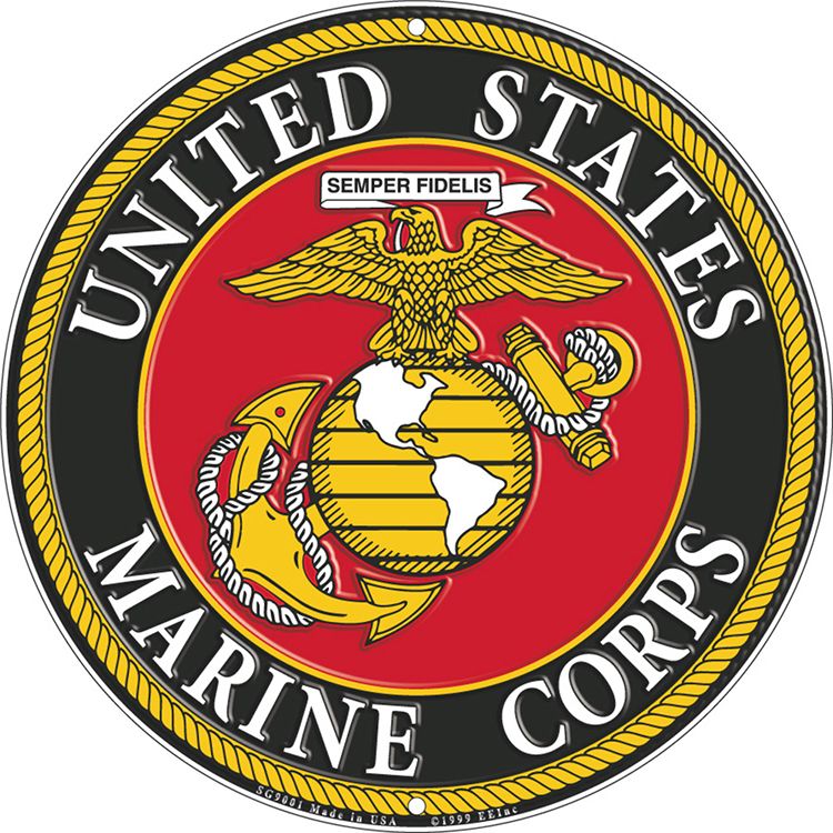 SG9001 Sign - U.S.Marines Logo - 12 in.