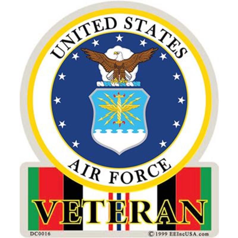 DC0016 Sticker - Enduring Freedom USAF - 3.5 x 4.13 in.