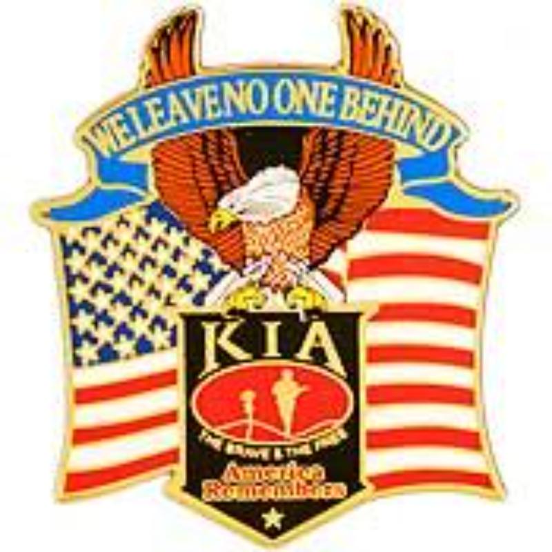P12606 Pin - Kia, Eagle - USA - Some Gave All - 1.25 in.