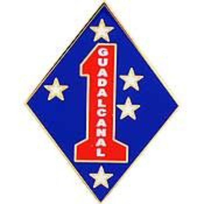 P16293 Pin - USMC, 1St Division - 1.5 in.