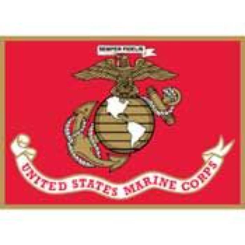 P16296 Pin - USMC, Flag - Extra Large - 1.5 in.