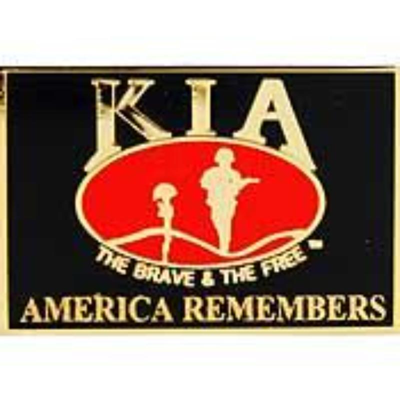 P13115 Pin - Kia, America Remembers - 1 in.