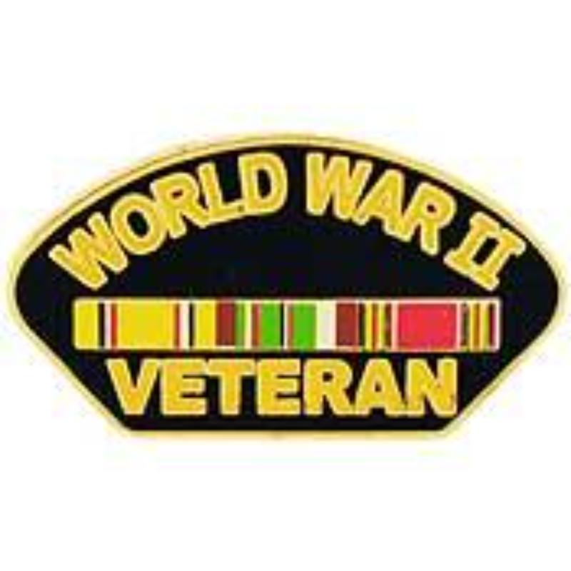 P15890 Pin - World War II, Veteran - 1.25 in.
