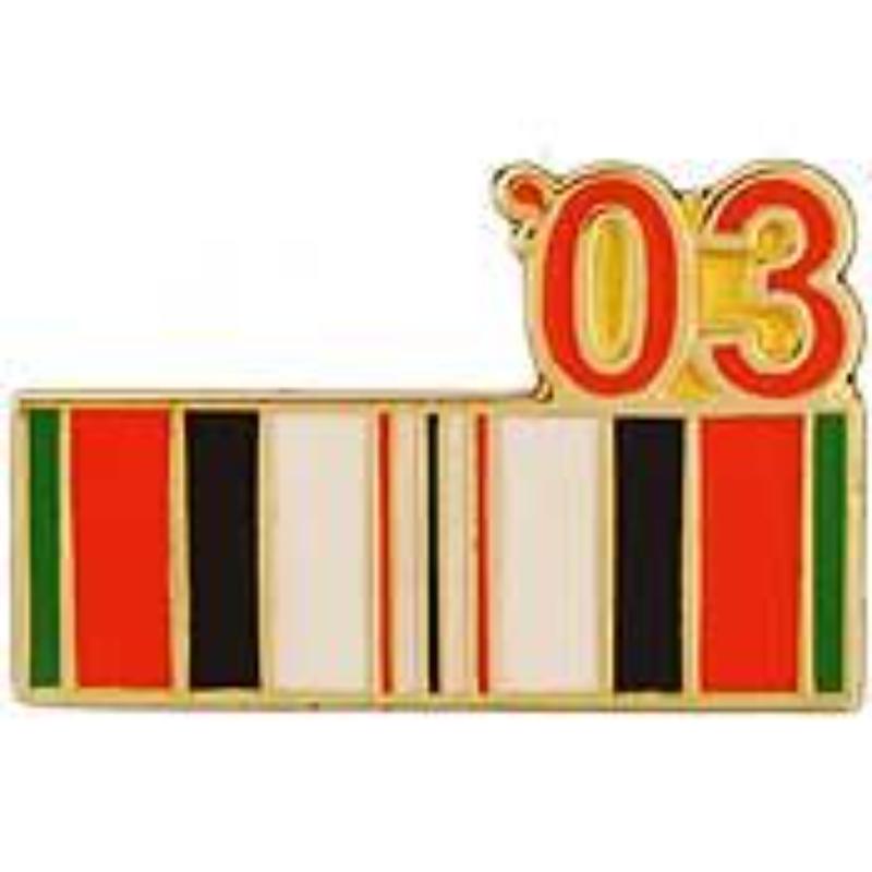 P12295 Pin - Enduring Freedom, Ribbon 2003 - 0.88 in.