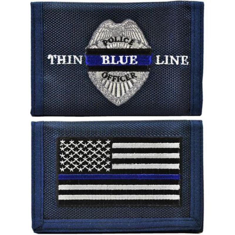WL0403 Wallet - Police, Blue Line - 3.5 x 5 in.
