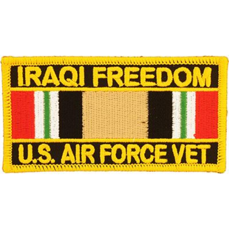 PM1151 Patch - Iraqi Freedom USAF - Service Ribbon - 4 x 2.13 in.