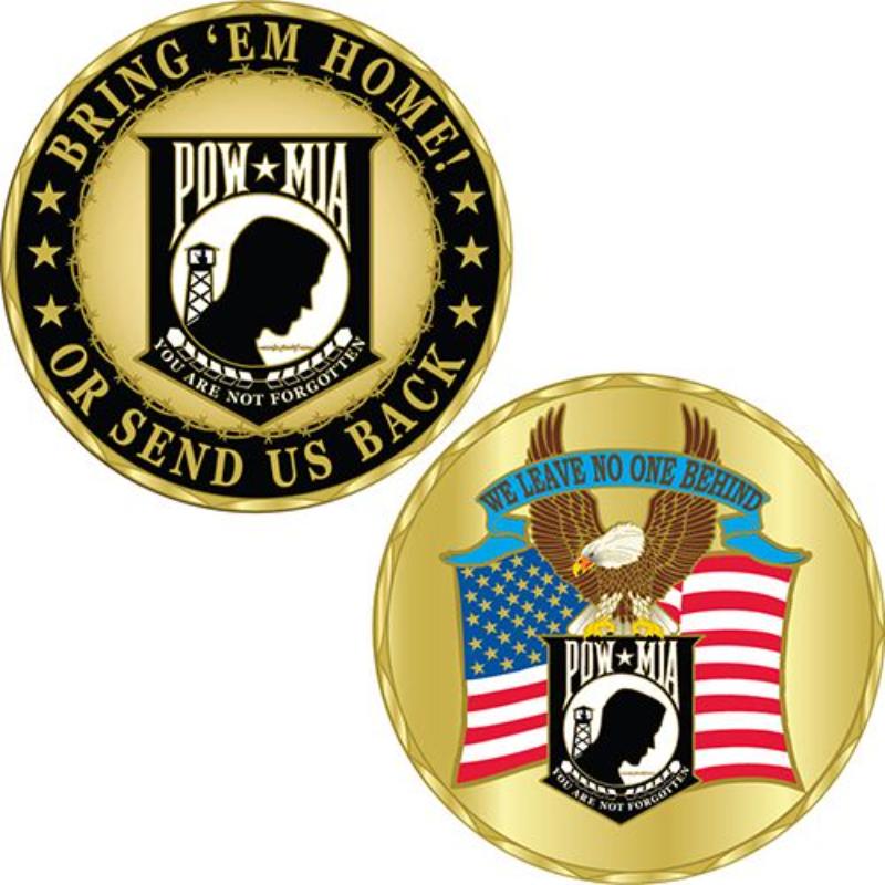 Picture of Eagle Emblems CH0013 Challenge Coin - Pow Mia - 1.75 in.
